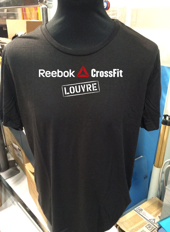 tee shirt noir Reebok CrossFit Louvre