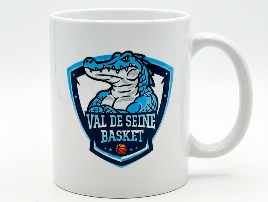 Goodies : Mugs pour notre client VAL DE SEINE BASKET