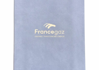 Personnalisation de carnet A5 – client FRANCE GAZ