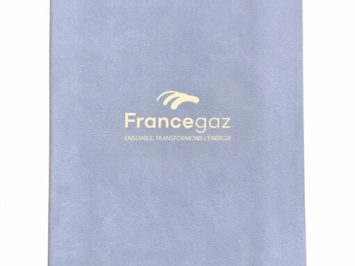 Personnalisation de carnet A5 – client FRANCE GAZ